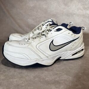 Nike Shoes Mens 12 White Leather Air Monarch Walking Dad Sneakers 415445-102